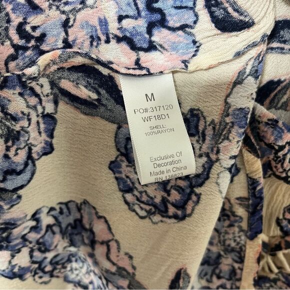 Shyanne Country Boho floral print midi flowy v-neck dress western Ranch cowgirl - Picture 6 of 10